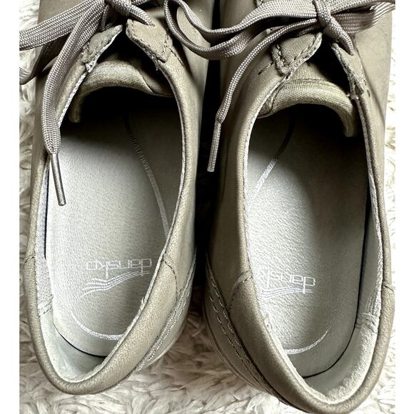 Dansko Women's Taupe Leela Lace Up Sneakers Casual Flat Fashion Sz 41 (10.5/11) - Picture 5 of 8